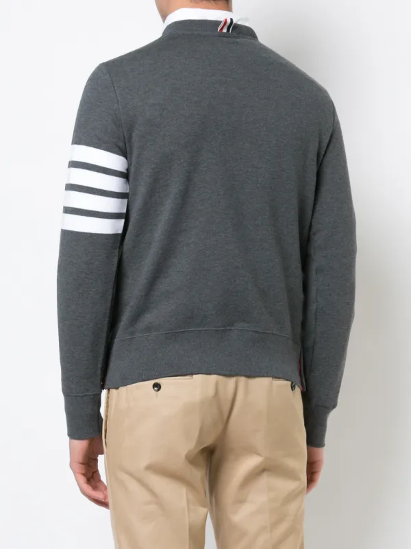 【送料&関税込】Thom Browne Grey 4-bar Sweatshirt Thom Browne Engineered 4-Bar Jersey Sweatshirt | Grey | FARFETCH