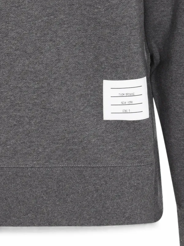 Thom Browne Classic Loopback 4-Bar Sweatshirt | Grey | FARFETCH