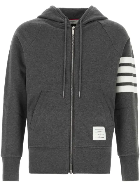 Thom Browne Engineered 4-Bar zip-up hoodie