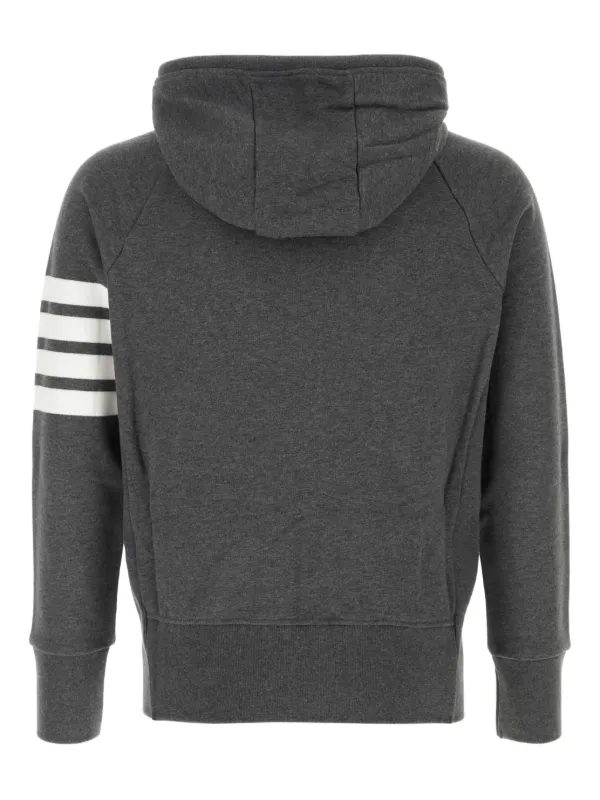 パーカー・フーディ THOM BROWNE Men Hoodies MJT022H00535068 Gray Thom Browne 4-bar zip hoodie - Grey - Men | MJT022H00535068