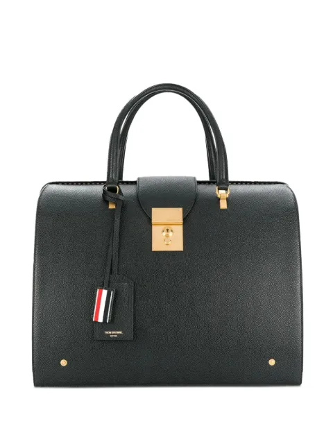 Thom Browne Mr. Thom pebbled-leather holdall