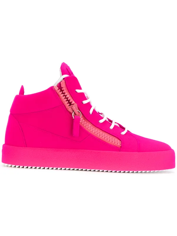 Giuseppe Zanotti ハイカットスニーカー | ピンク | FARFETCH JP