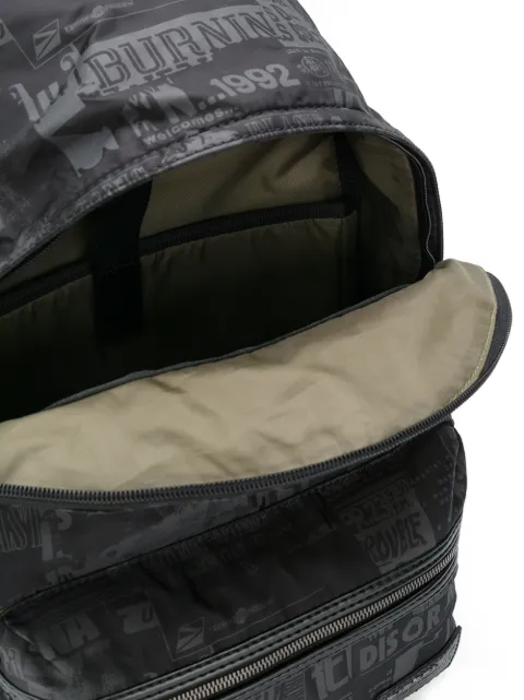 diesel leather backpack