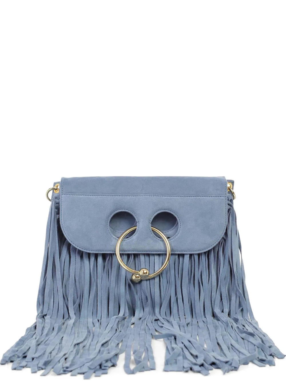 JW Anderson Borsa 'Pierce' con frange - Blu