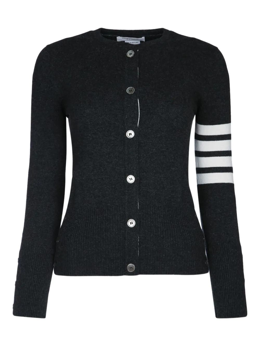 Thom Browne كارديغان بزينة 4 خطوط | رمادي | Image 1