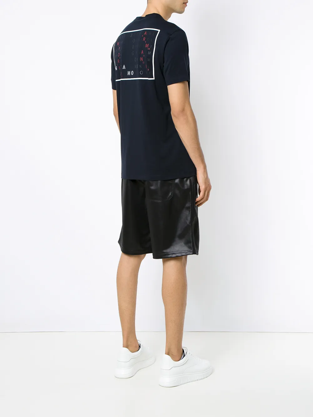 Emporio Armani T-shirt met grafische print Blauw