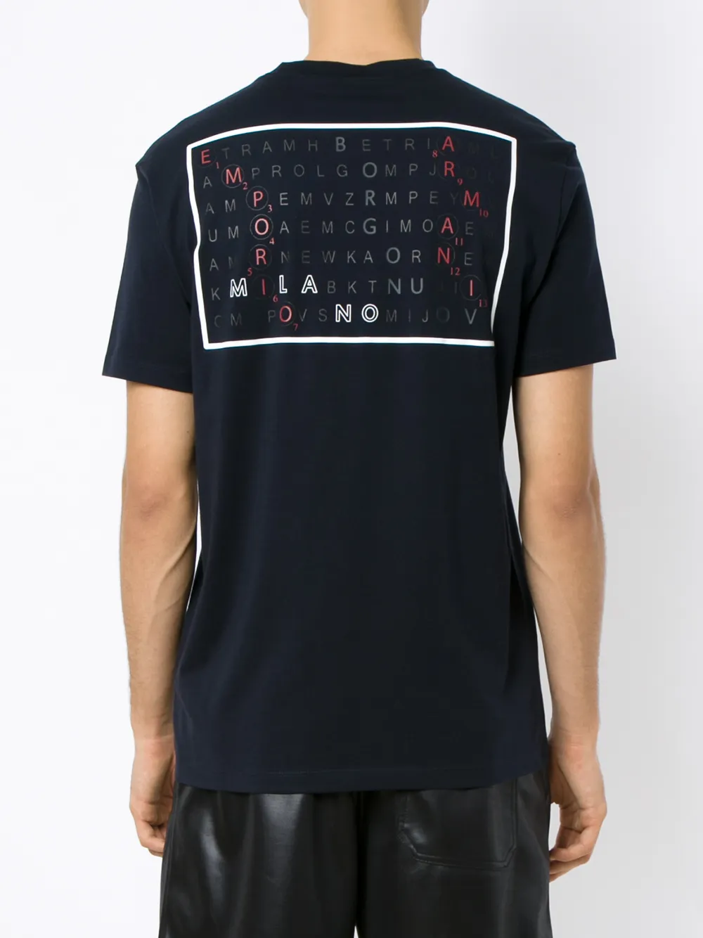 Emporio Armani T-shirt met grafische print Blauw