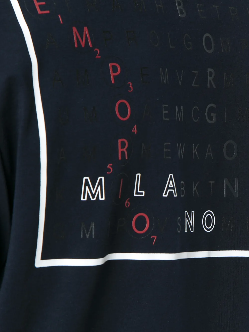 Emporio Armani T-shirt met grafische print Blauw