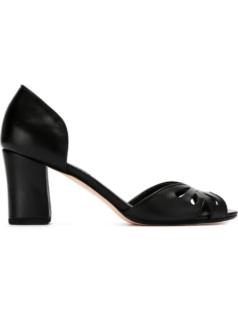 Sarah Chofakian peep toe pumps