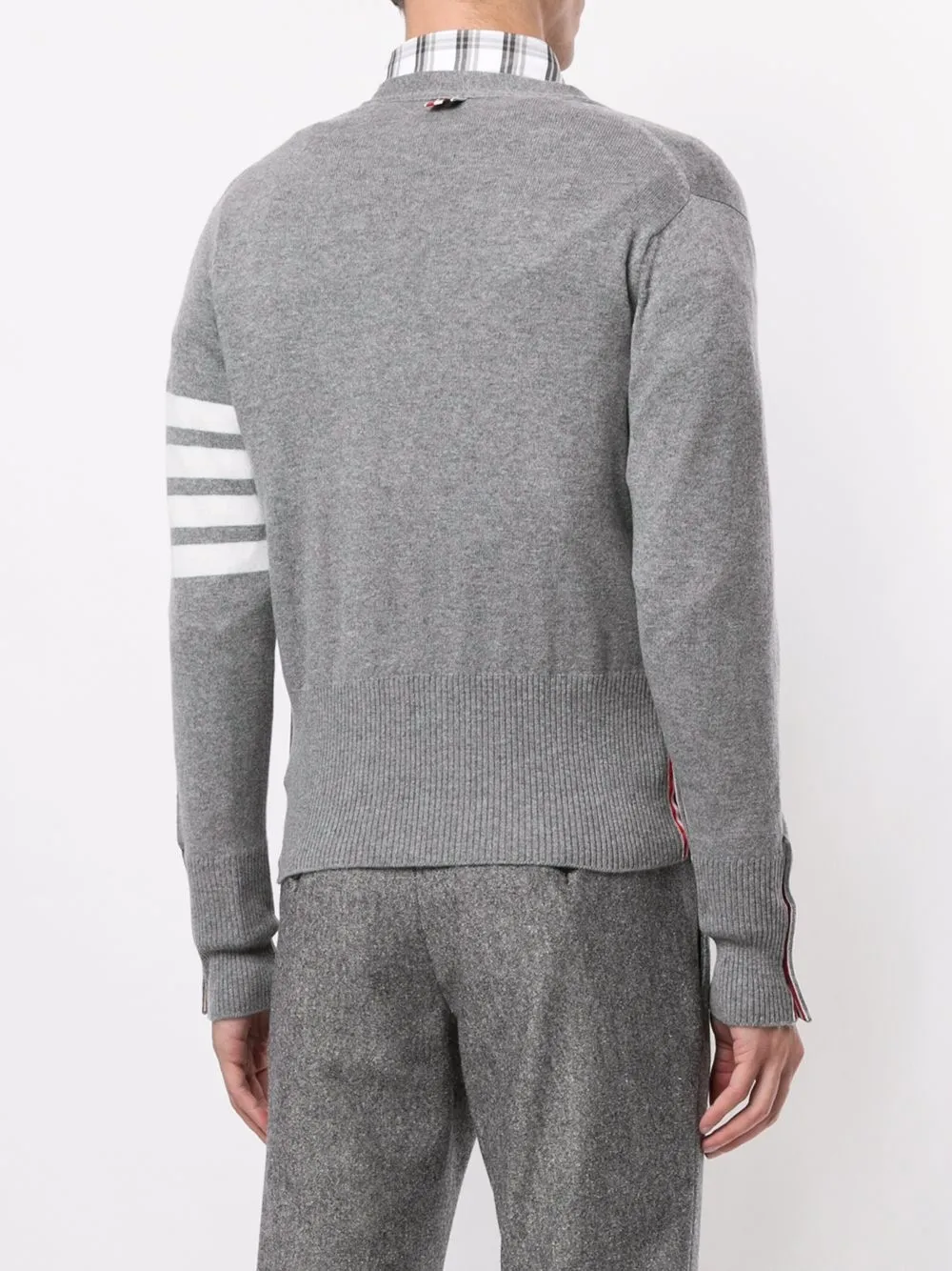 Thom Browne Cardigan con scollo a V con bande | Abbigliamento | Image 4