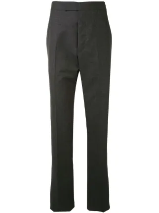 Thom Browne Super 120s Twill Classic Backstrap Trousers | Grey