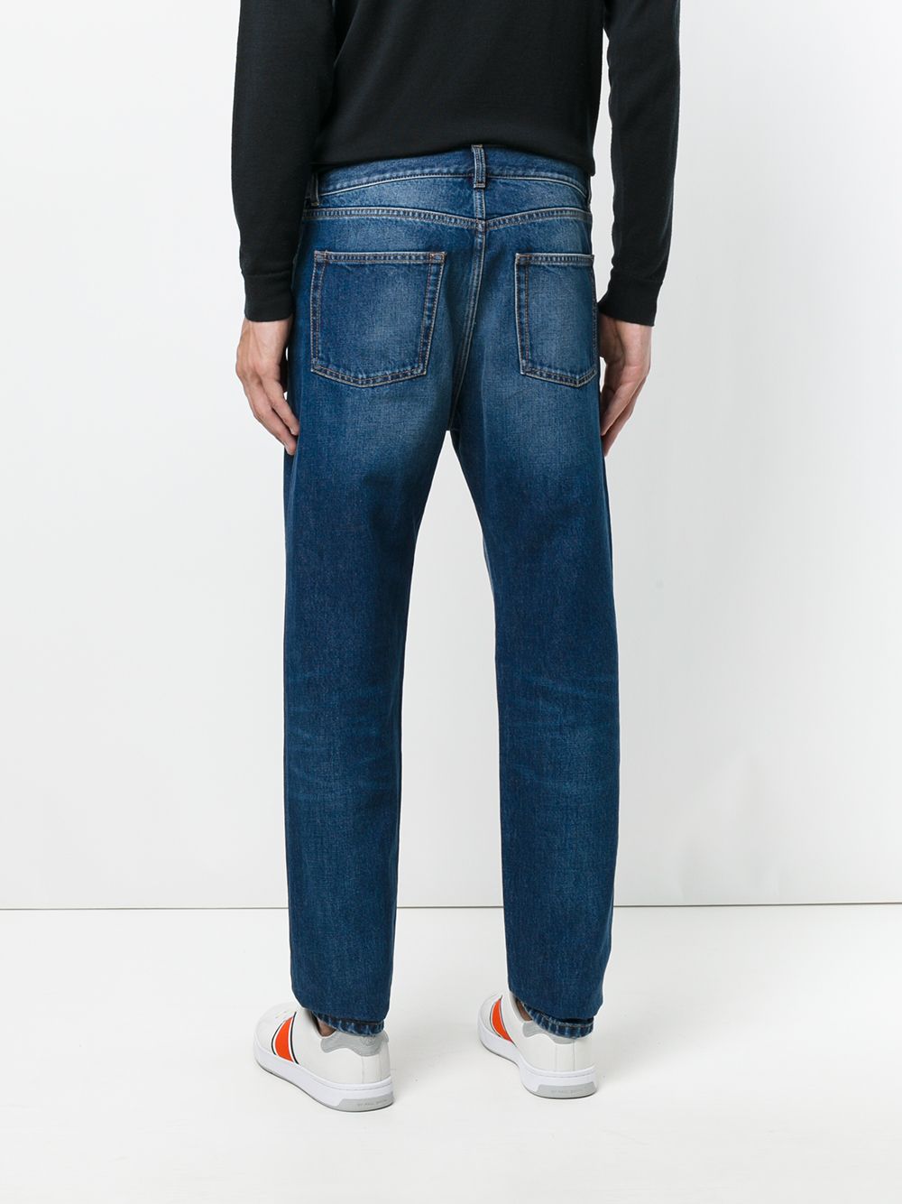 фото Saint Laurent прямые джинсы с заклепками в виде звезд