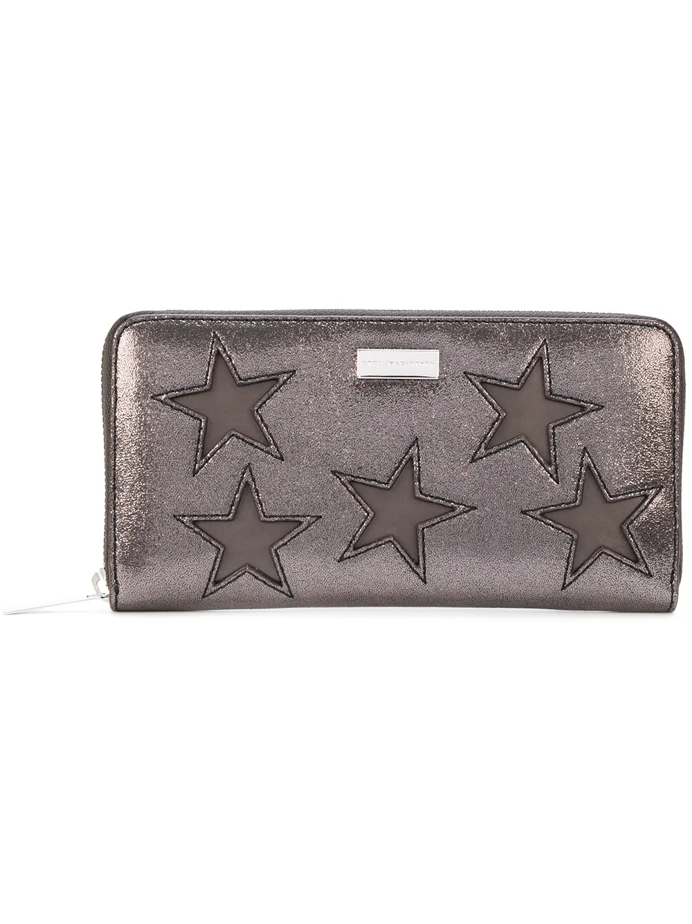 Stella McCartney スターステッチ 財布 - グレー Stella McCartney スターステッチ 財布 - グレー