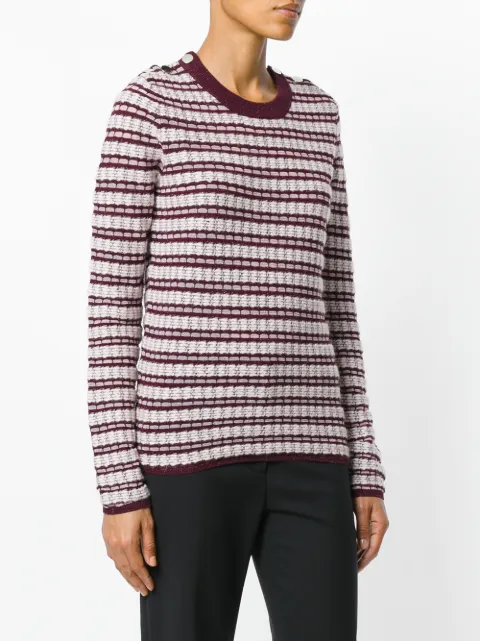 striped crew neck jumper