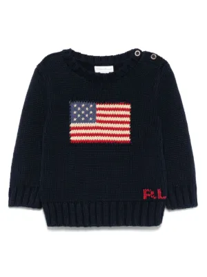 POLO RALPH LAUREN KIDS Suéter Polo Pony De Tricô | Azul | FARFETCH BR