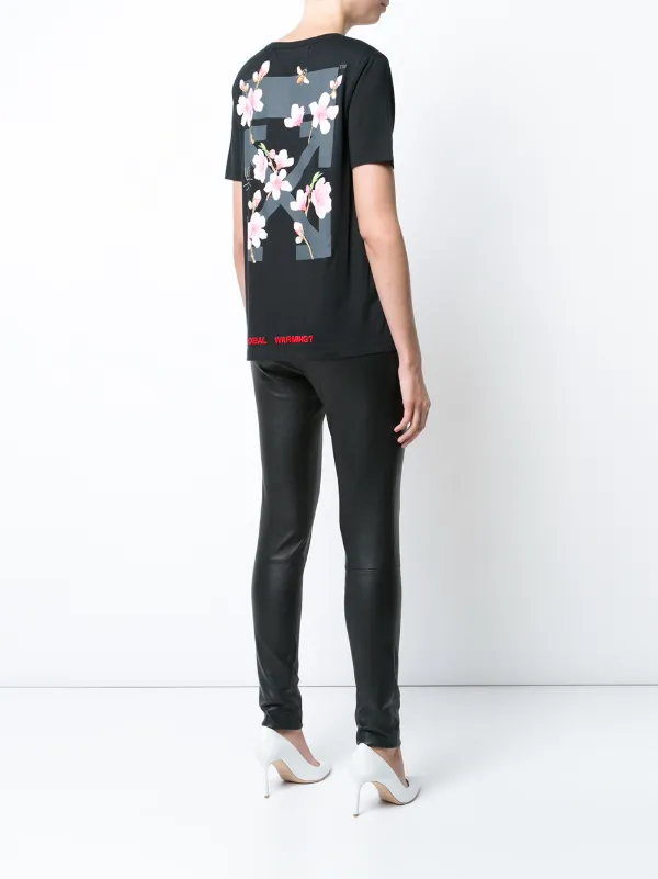 off white blossom tee