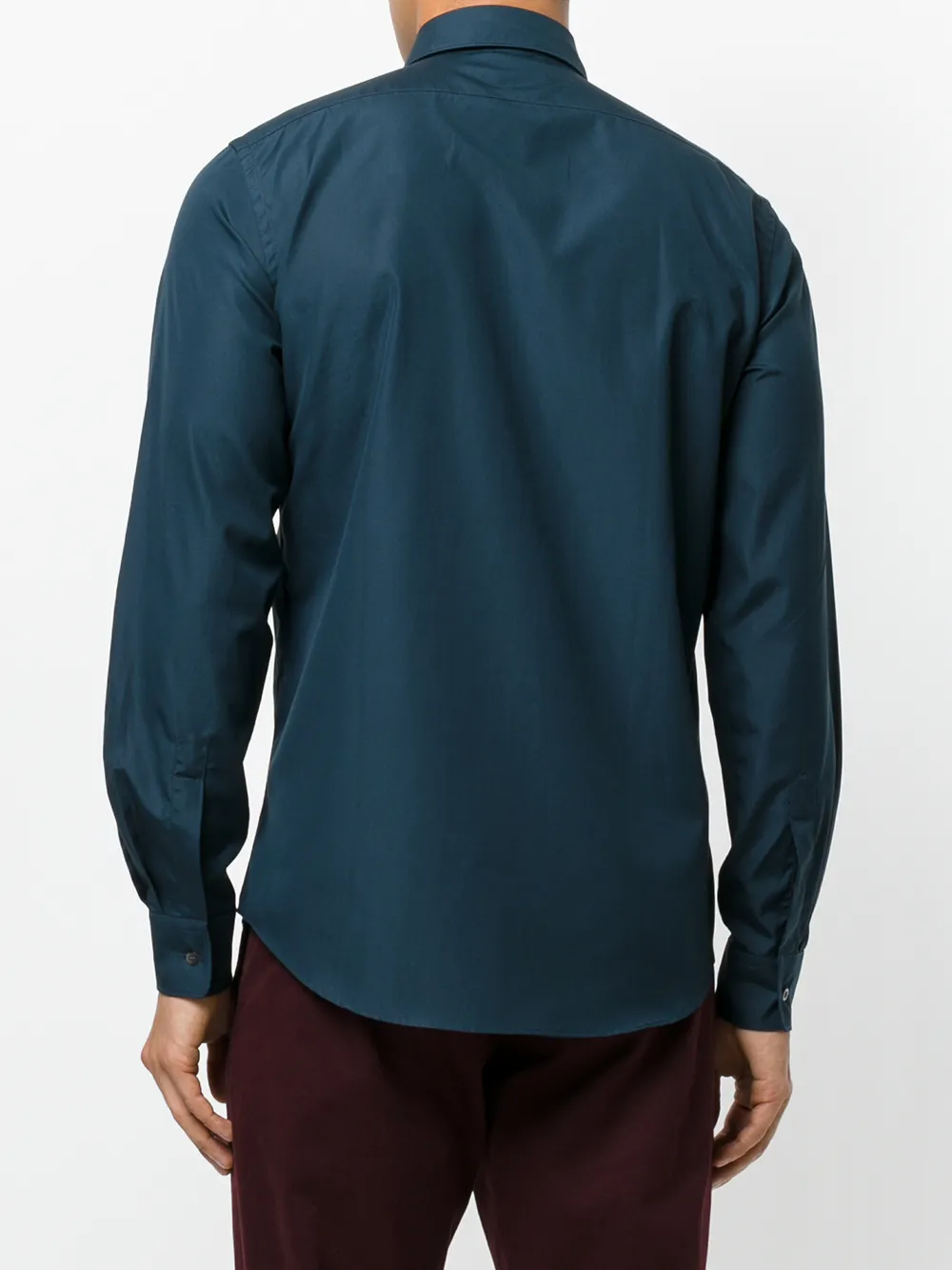 ASPESI gathered cuffs shirt Blauw