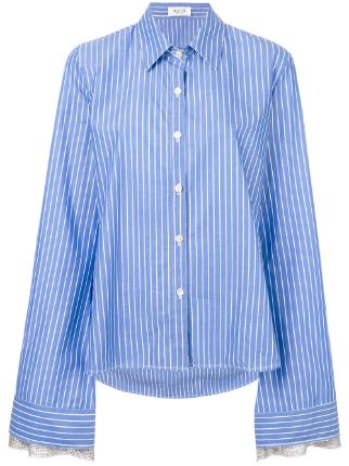 Aviù Striped Elongated Sleeve Shirt - Farfetch