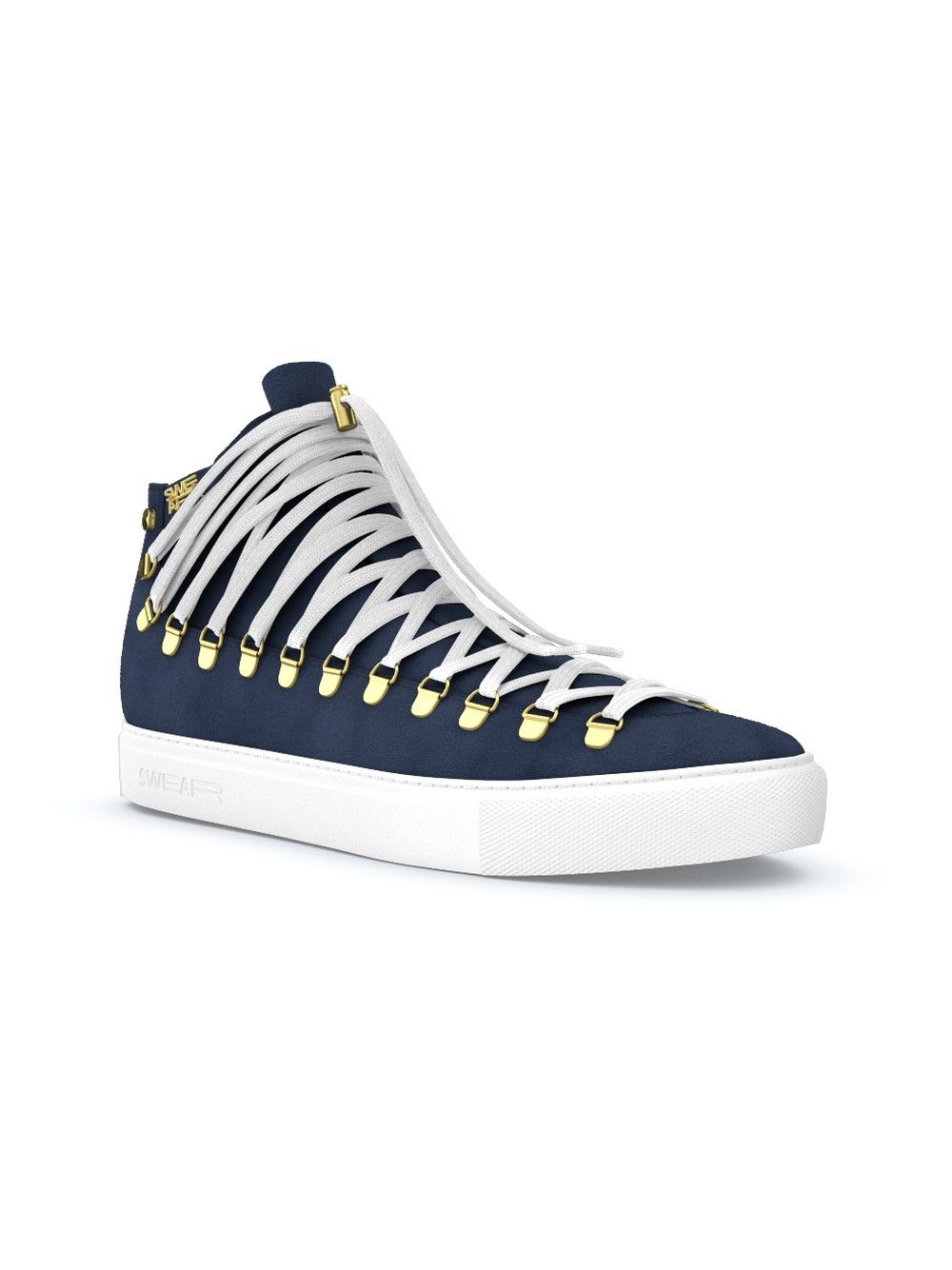 Styleff Swear Redchurch Laced Hi Top Sneakers Fat Track Personalisation