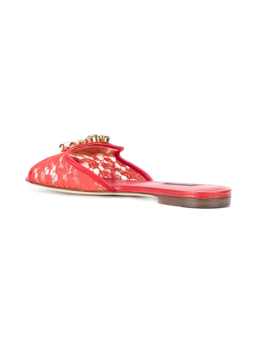 Dolce & Gabbana Bianca flat sandals Rood