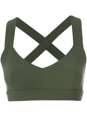 crisscross strap sports bra by No Ka' Oi, available on farfetch.com for $79 Jenna Dewan Top SIMILAR PRODUCT