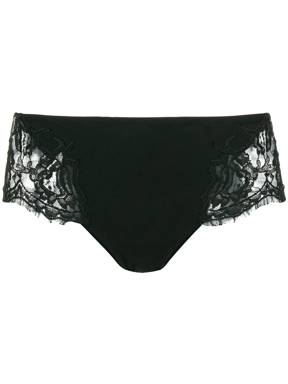 La Perla Lace Story Shorty Briefs In Black