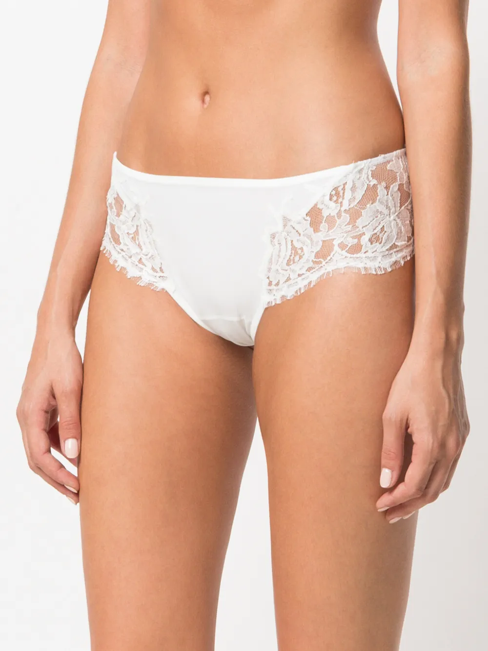 La Perla Lace Story Shorty briefs - Wit
