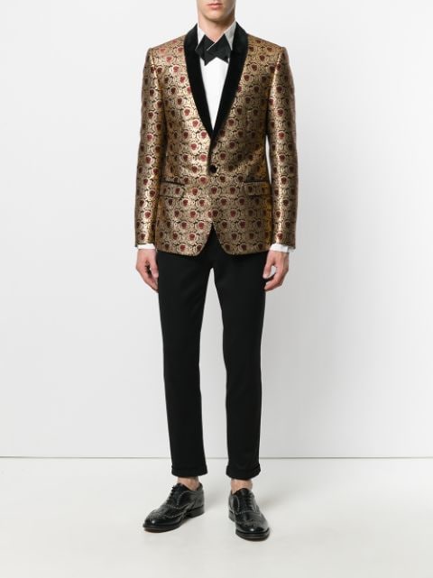 DOLCE & GABBANA Metallic Jacquard Dinner Jacket | ModeSens