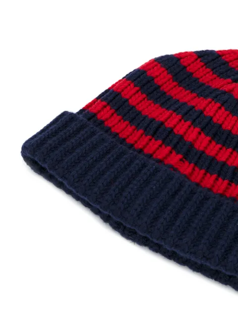 GUCCI Bee AppliquÃ© Ribbed Cap in Blue, Red | ModeSens