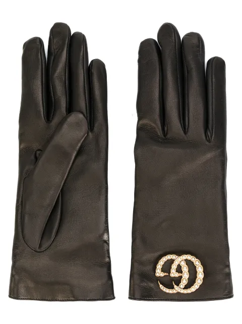 Gucci GG logo driving gloves