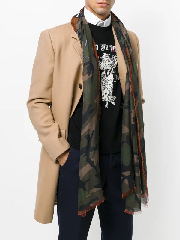 VALENTINO ◇ヴァレンティノ◇迷彩 カモフラ メンズ ストール