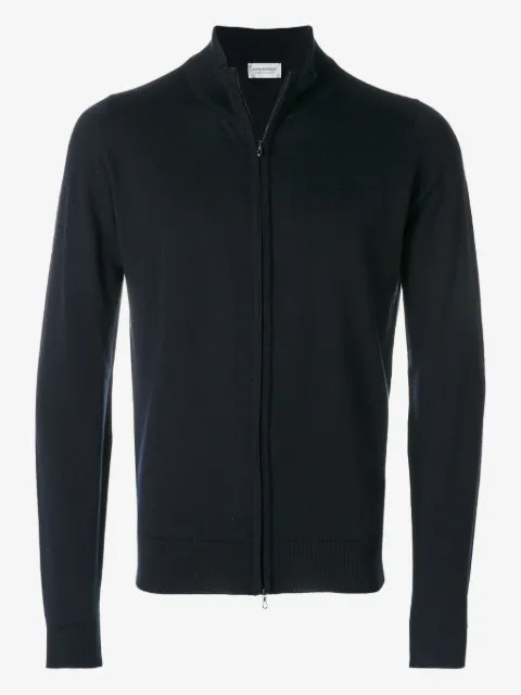 John Smedley high-neck zipped cardigan