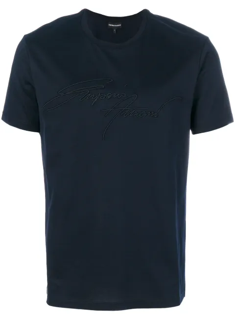 armani embroidered t shirt