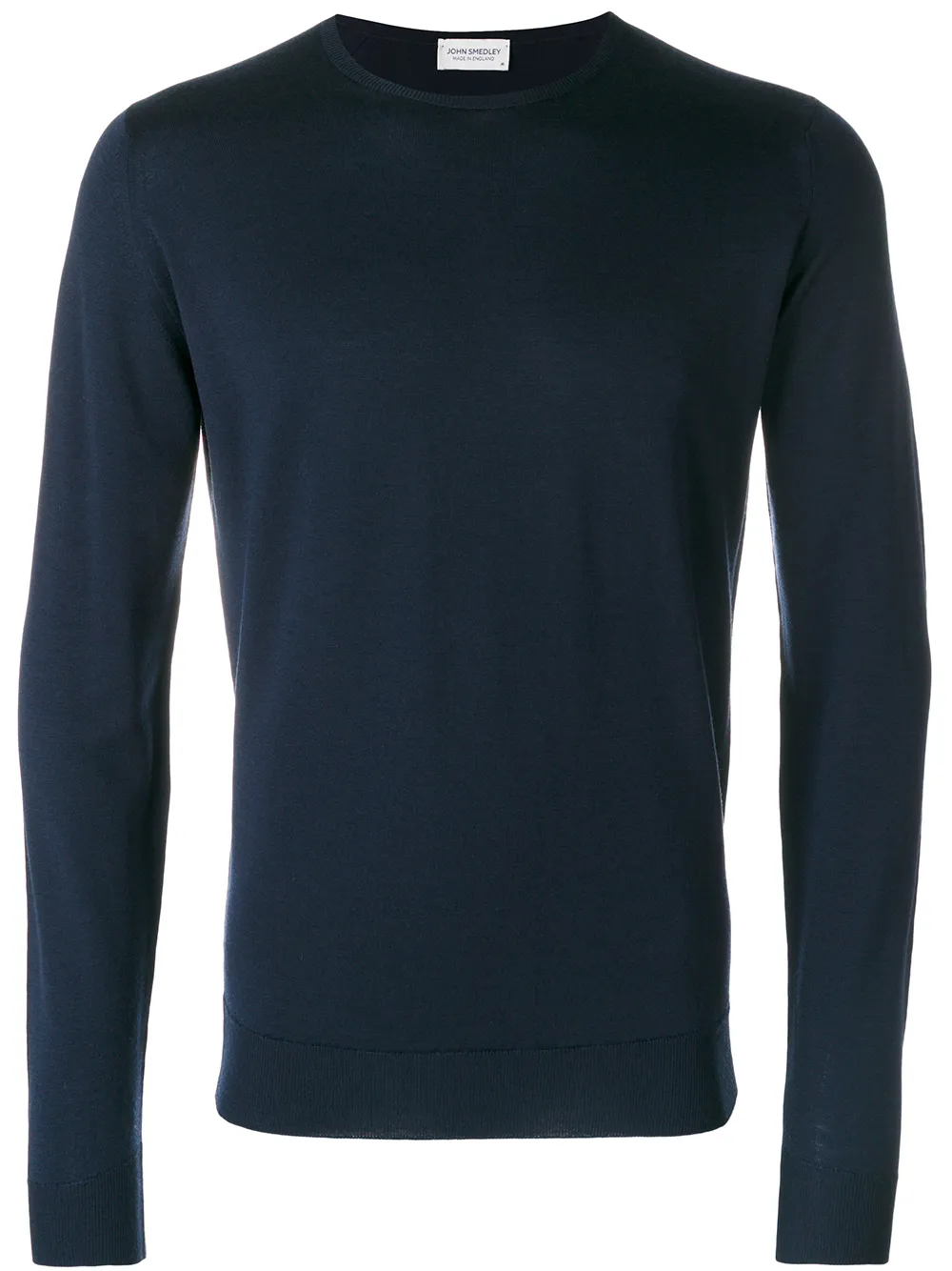 john smedley pull à col rond - bleu