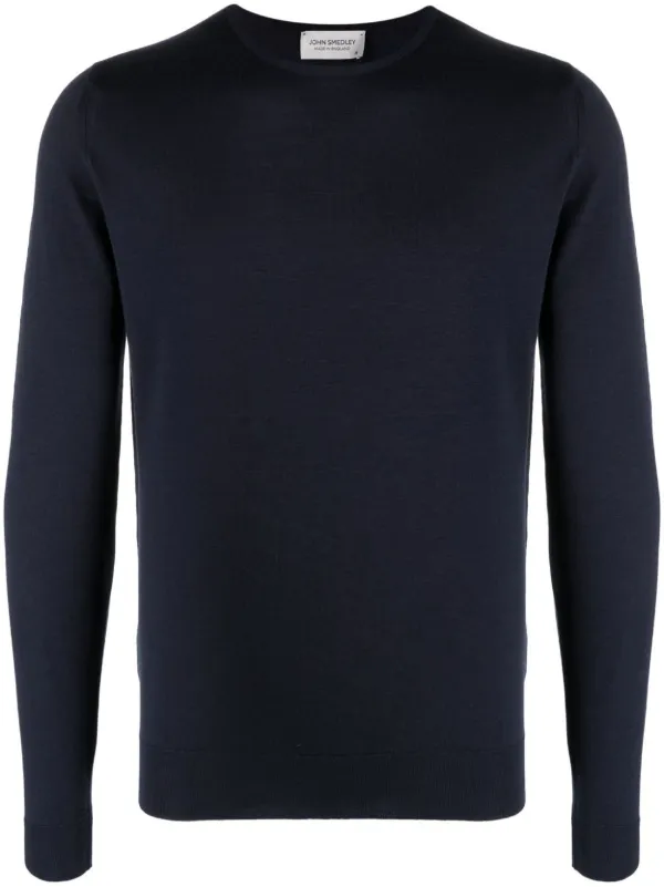 John Smedley crew-neck Knit Jumper | Blue | FARFETCH