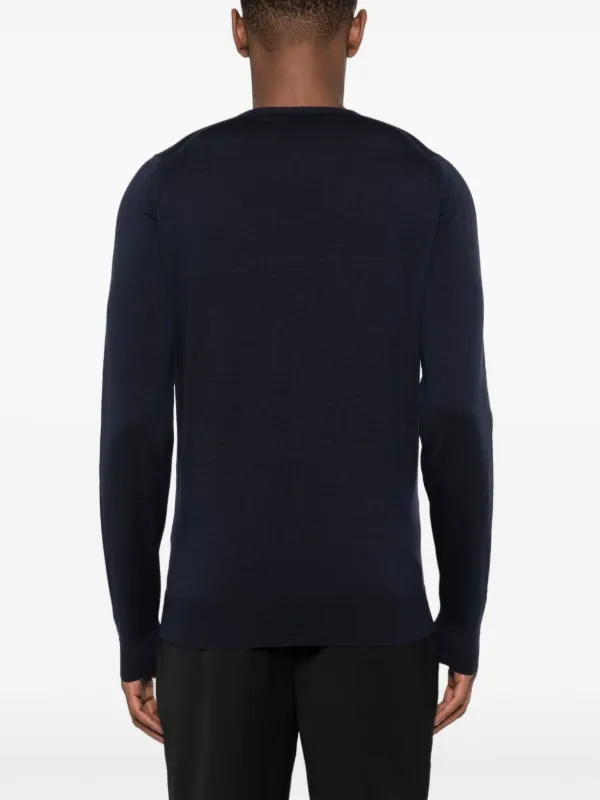 John Smedley crew-neck Knit Jumper | Blue | FARFETCH