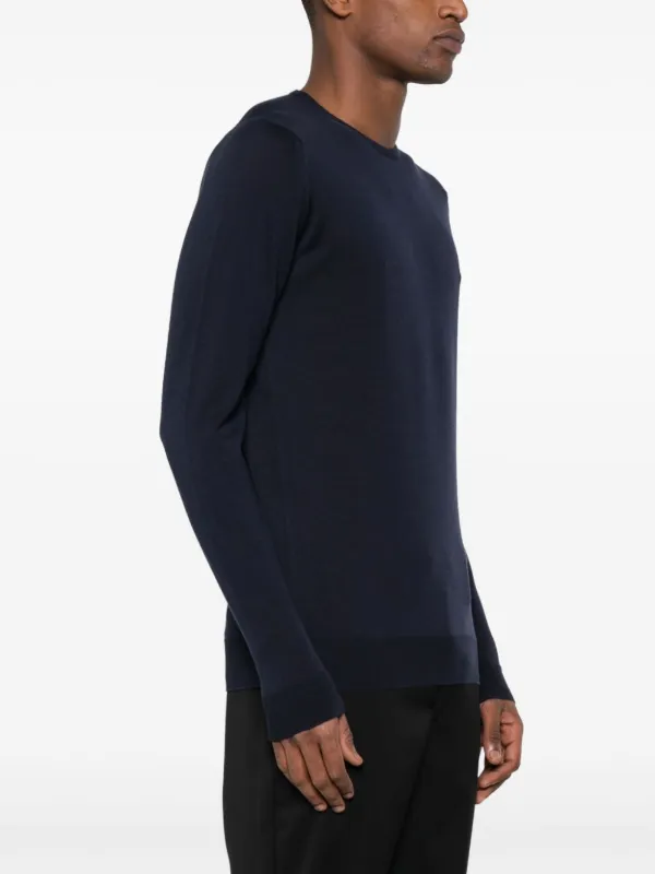 売れ筋新商品 John Smedley FARFETCH | Blue | Jumper Knit crew-neck トップス