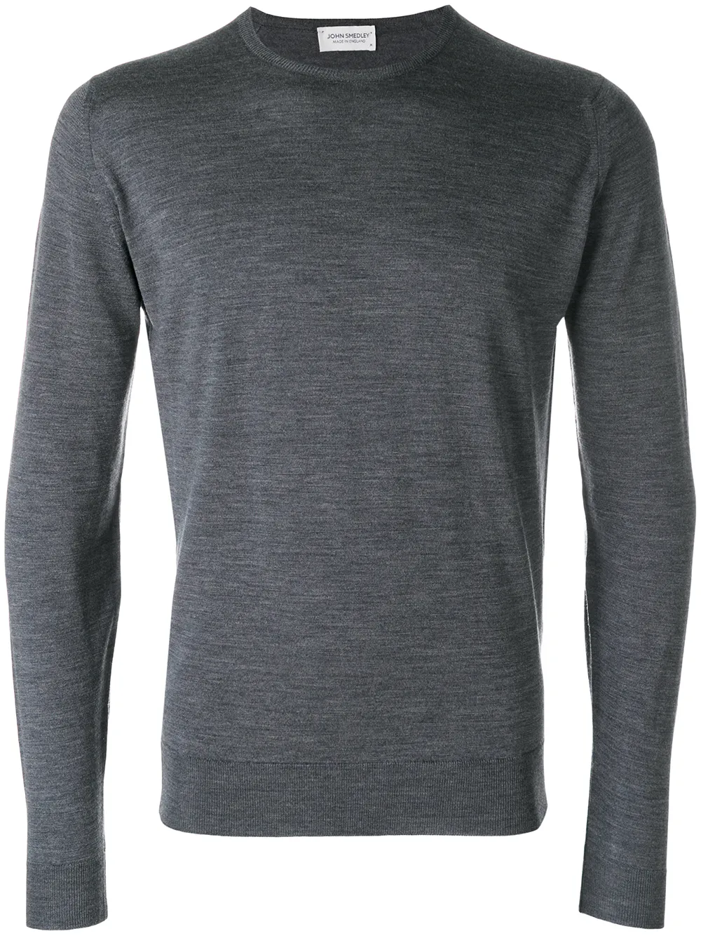 john smedley crew neck jumper - grey