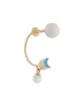 Image 1 of Delfina Delettrez 18kt gold Moon Piercing earring