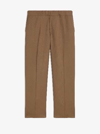 camel wool trousers