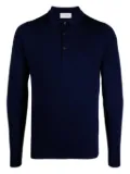 John Smedley merino wool polo shirt - Blue