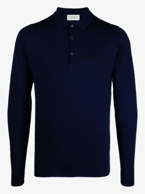 John Smedley merino wool polo shirt