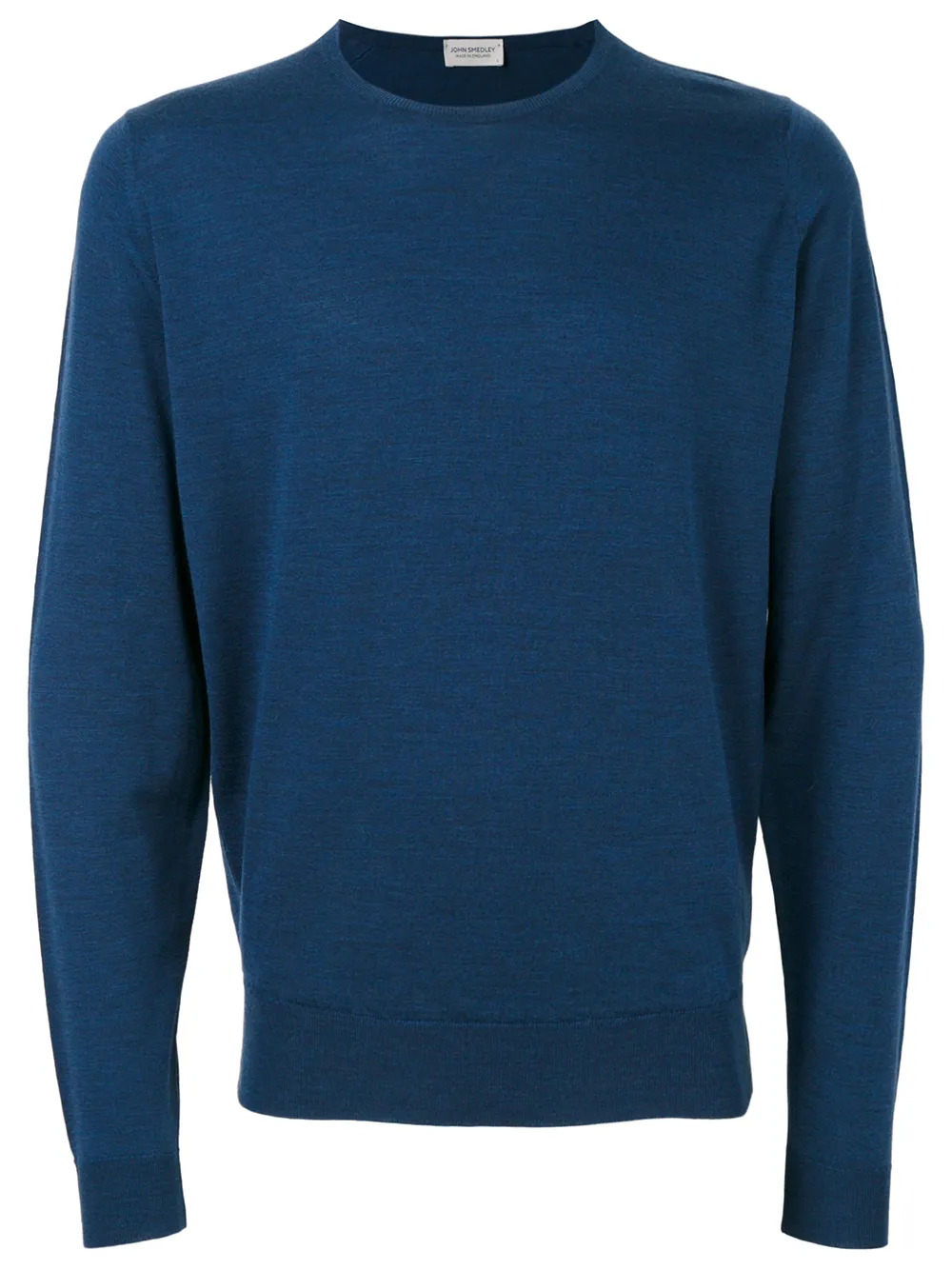 John Smedley pull classique | bleu | Image 1