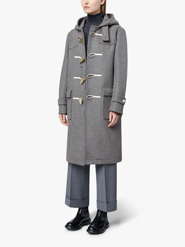 grey wool duffle coat