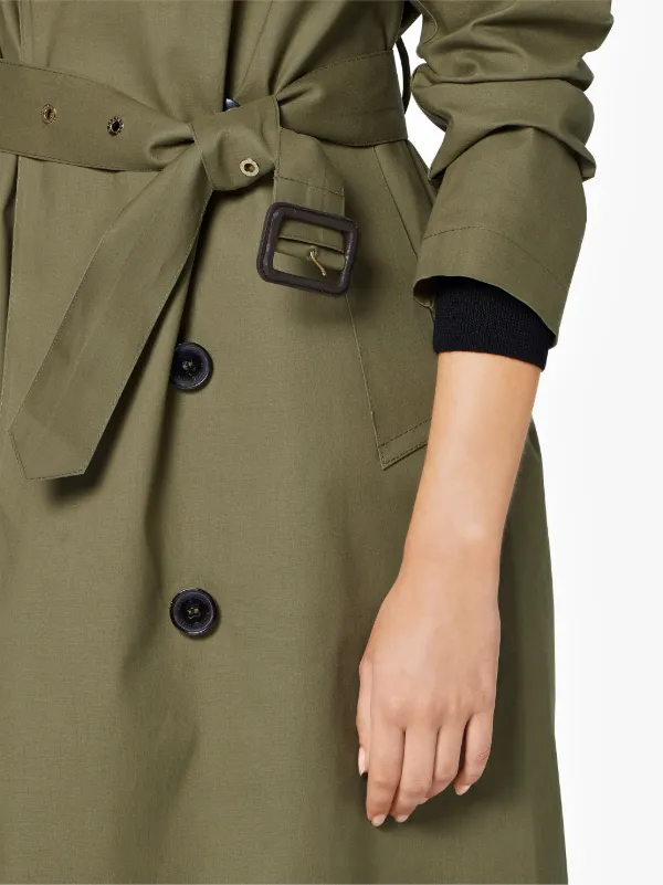 Khaki Bonded Cotton Trench Coat LR-022D