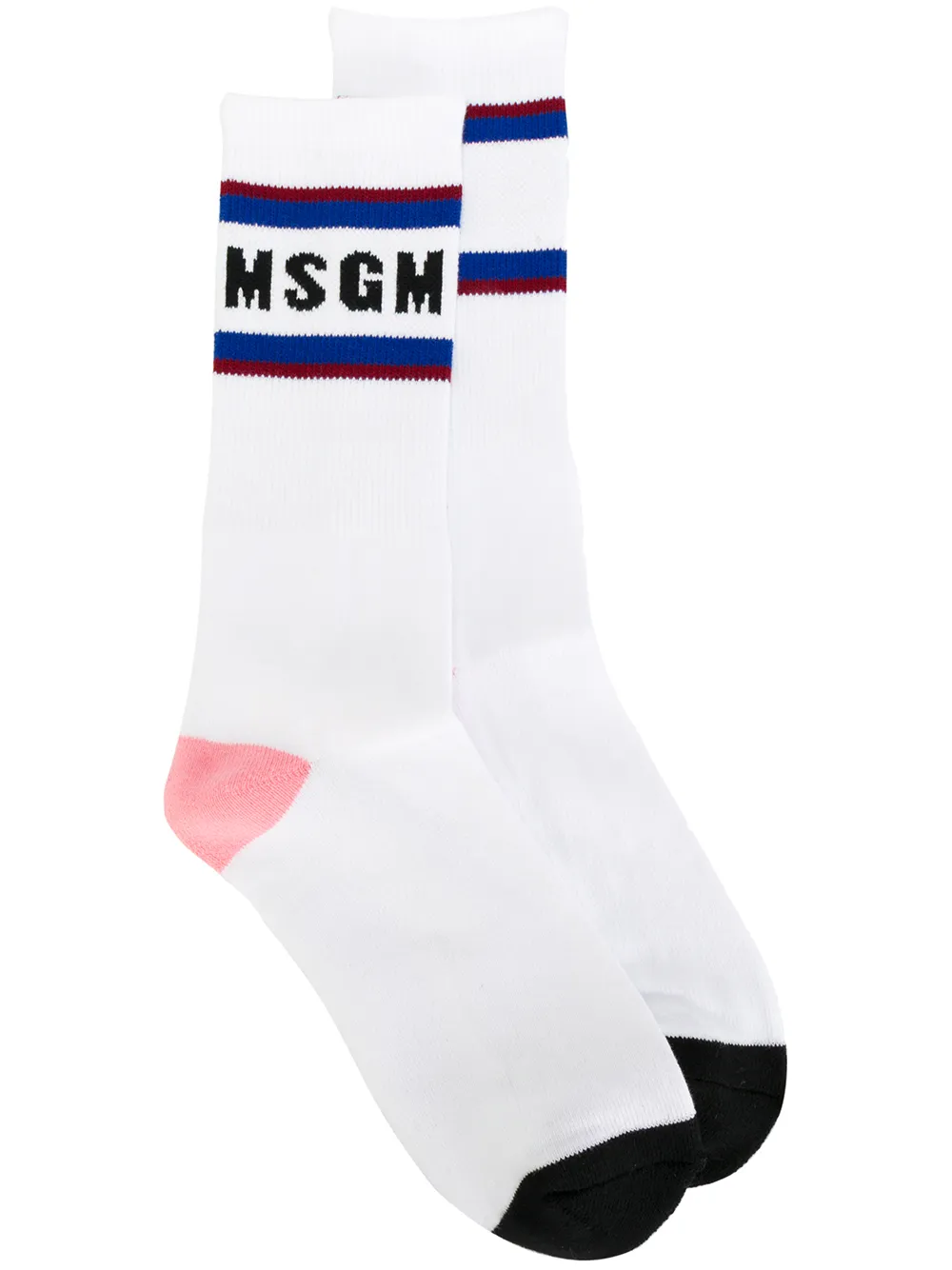 MSGM logo socks Wit