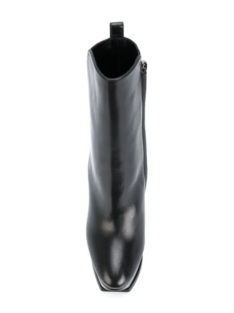 saint laurent platform ankle boots