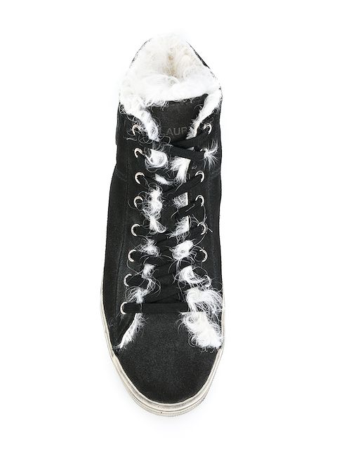 saint laurent women's high top sneakers