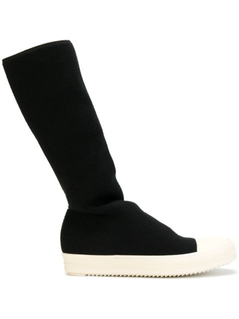 RICK OWENS DRKSHDW RICK OWENS DRK SHDW MEN'S BLACK SOCK SNEAKERS | ModeSens