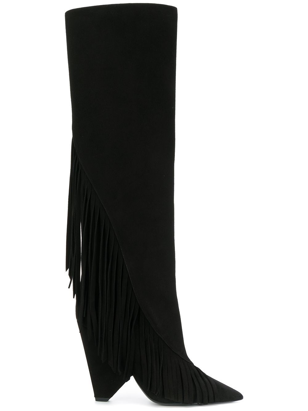 SAINT LAURENT FRINGED BOOTS | ModeSens